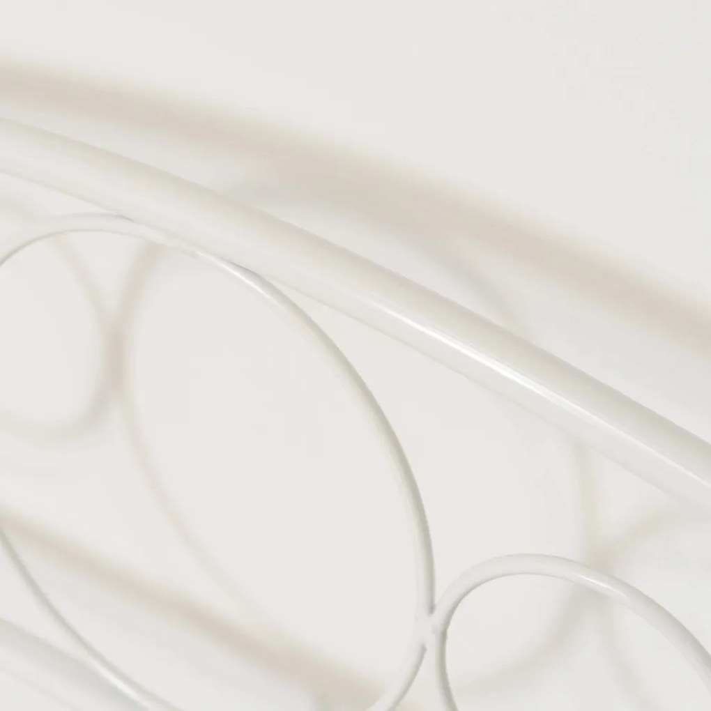 Fehér Fém Ágykeret. 90x200 cm GRIFFIN