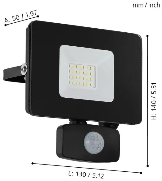 Eglo 97461 - LED Reflektor érzékelős FAEDO 3 LED/20W/230V