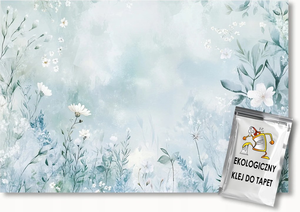 Fotótapéta Flizelina Természet Kék Rét Növények Virágok 300x210 ragasztó