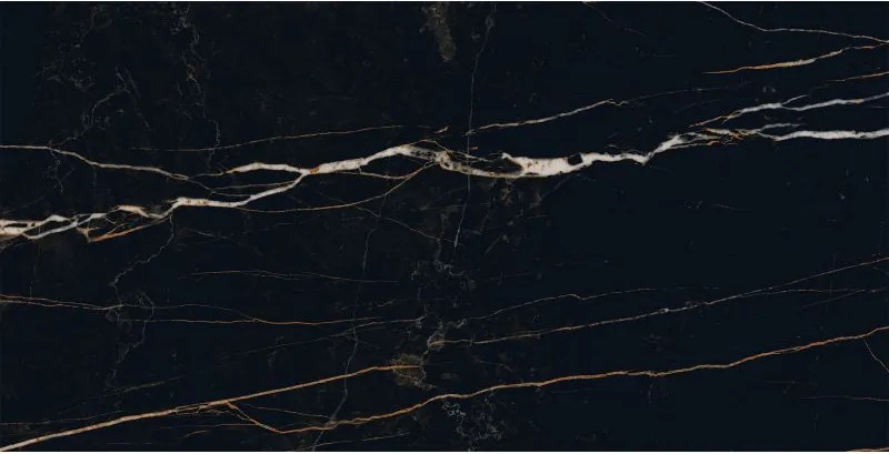 Mexen Flamingo Fekete mázas gres rekt. G1, padló- és fali csempe 120 x 60 cm, magas fény - TL215-120-060-00