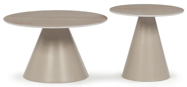 Dohányzóasztal 70×70×40,5 cm, Kerámia Travertin. CT-F4118 TRV