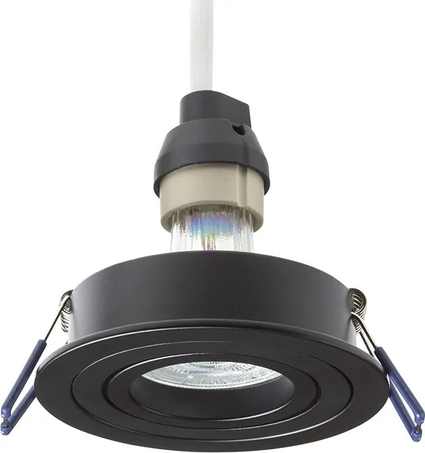RENDL PASADENA GU10 R süllyesztett lámpa fekete 230V LED GU10 7W