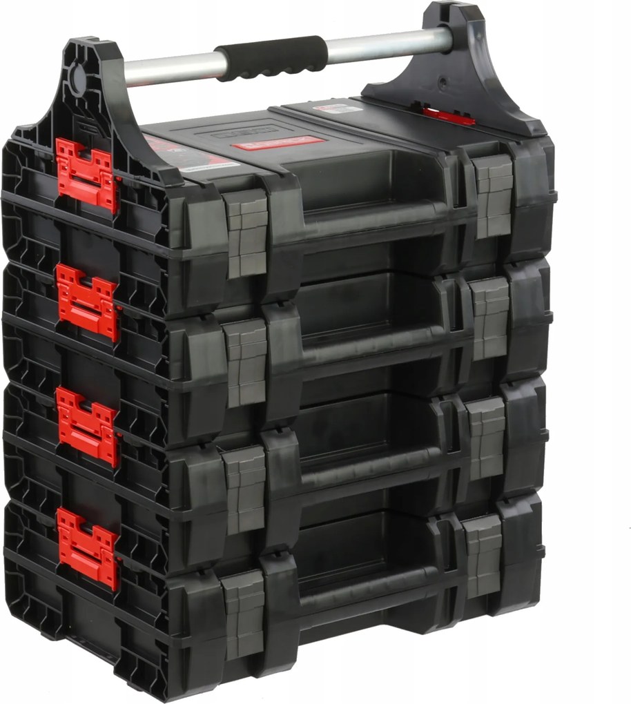 4 db-os elektromos kéziszerszám tartó doboz szett H62,5 cm Pro modul