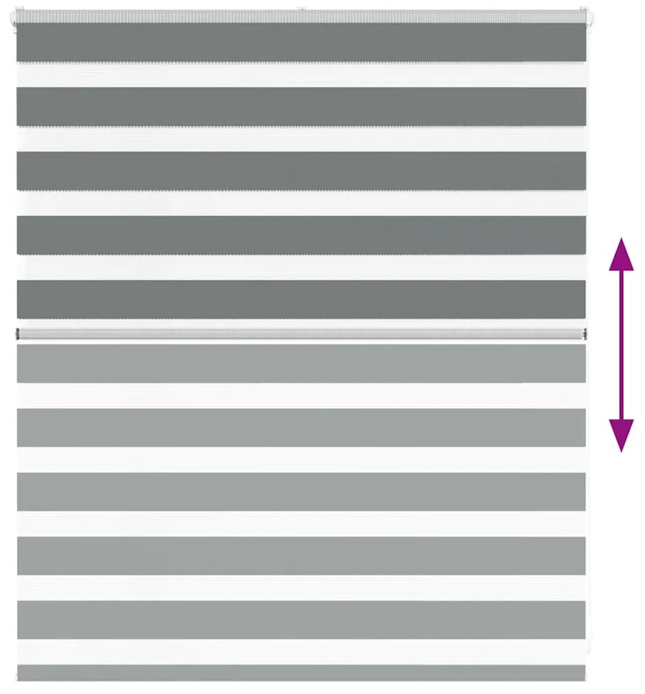 zebrafüggönnyel sötét szürke szövetszélesség 115,9cm poliészter