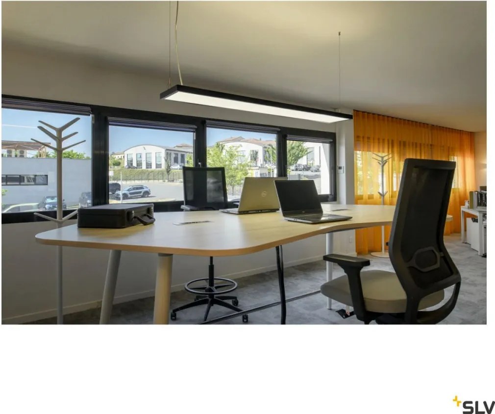 SLV 1007471 WORKLIGHT Modern Led Függesztett Lámpa Fekete LED IP20