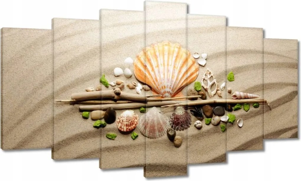 Vászonkép 140x80 Kagylók Tengeri homok