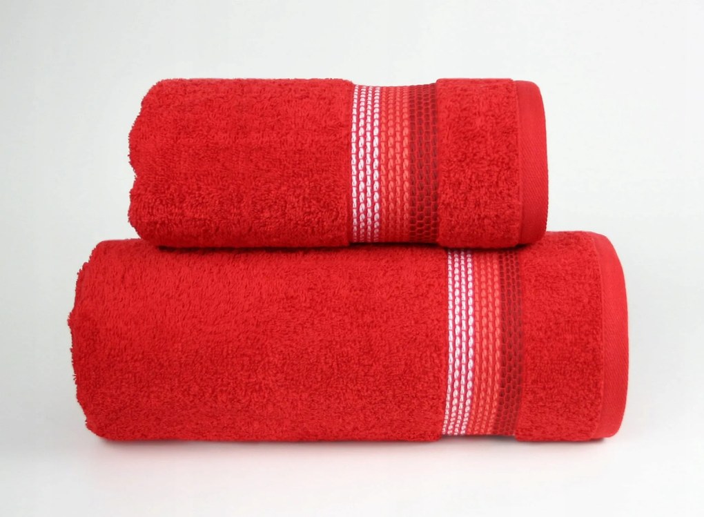 Greno Ombre törölköző 50x90 piros