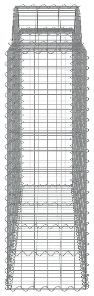 11 db íves horganyzott vas gabion kosár 200x50x120/140 cm