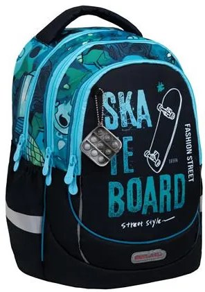 Iskolatáska, cipzáras, BELMIL Leisure Plus Skate Board, gördeszka (BL3388723F)