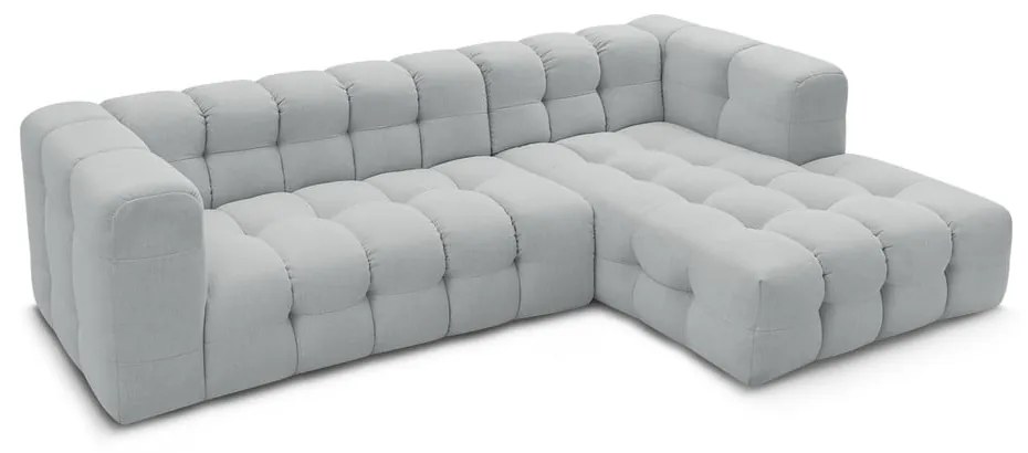 Világosszürke sarokkanapé (jobb oldali) Cloud – Bobochic Paris