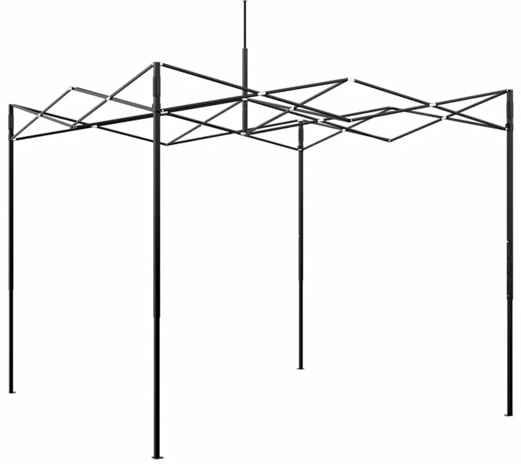 Melegház tetővel Zöld 290 x 290 x 315 cm Acél