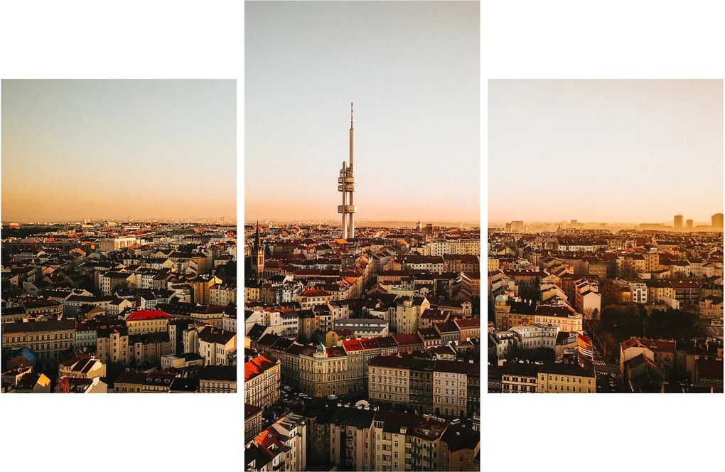 Naplemente Zizkov felett (90x60 cm)