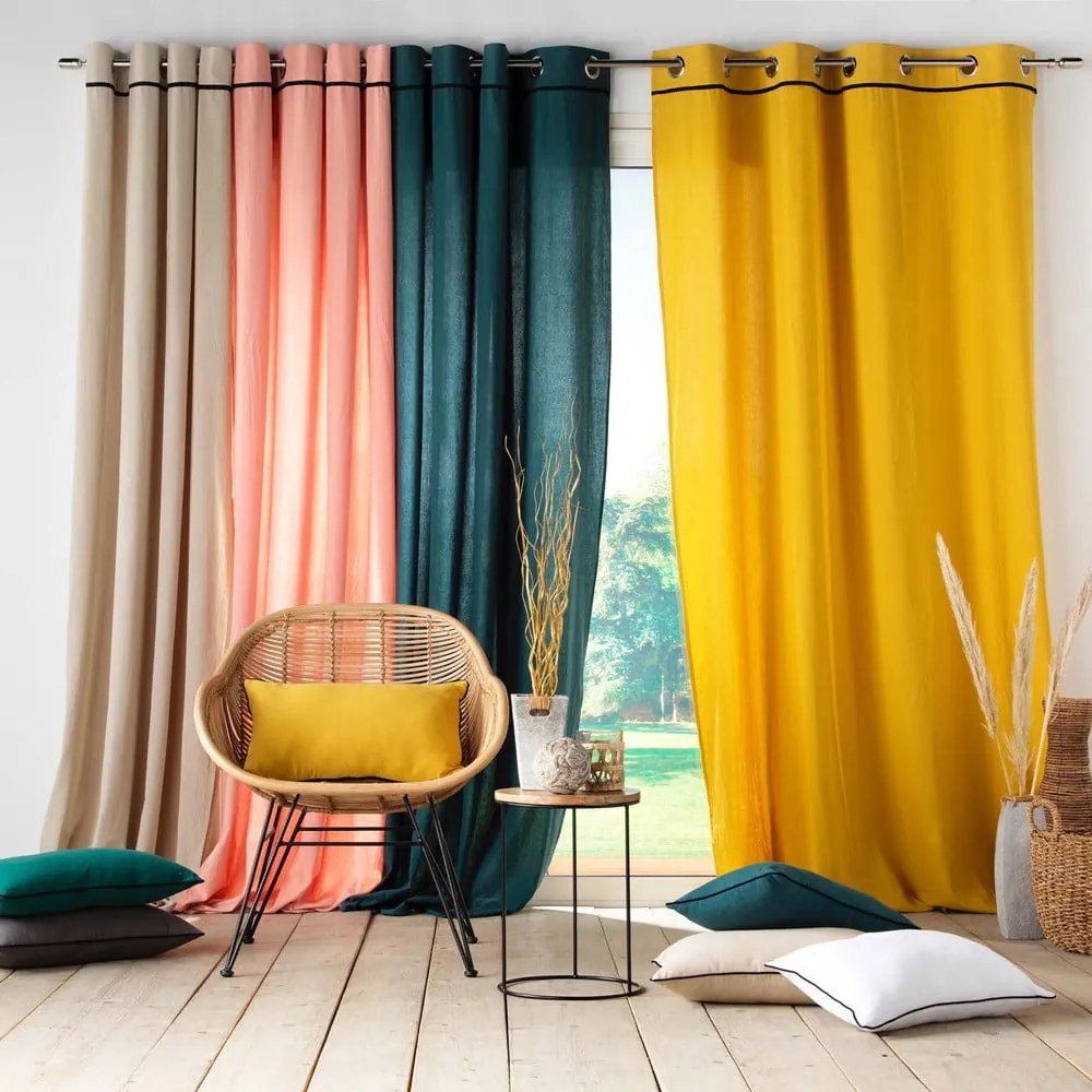 Fehér függöny 135x240 cm Linette – douceur d'intérieur