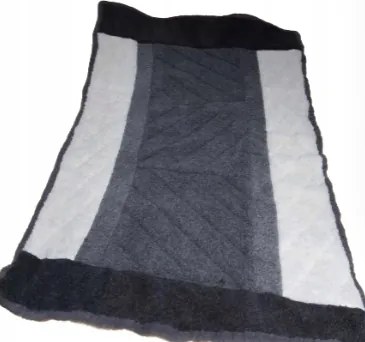 Merinó gyapjú takaró 120x165 hand made meleg pléd ajándék patchwork