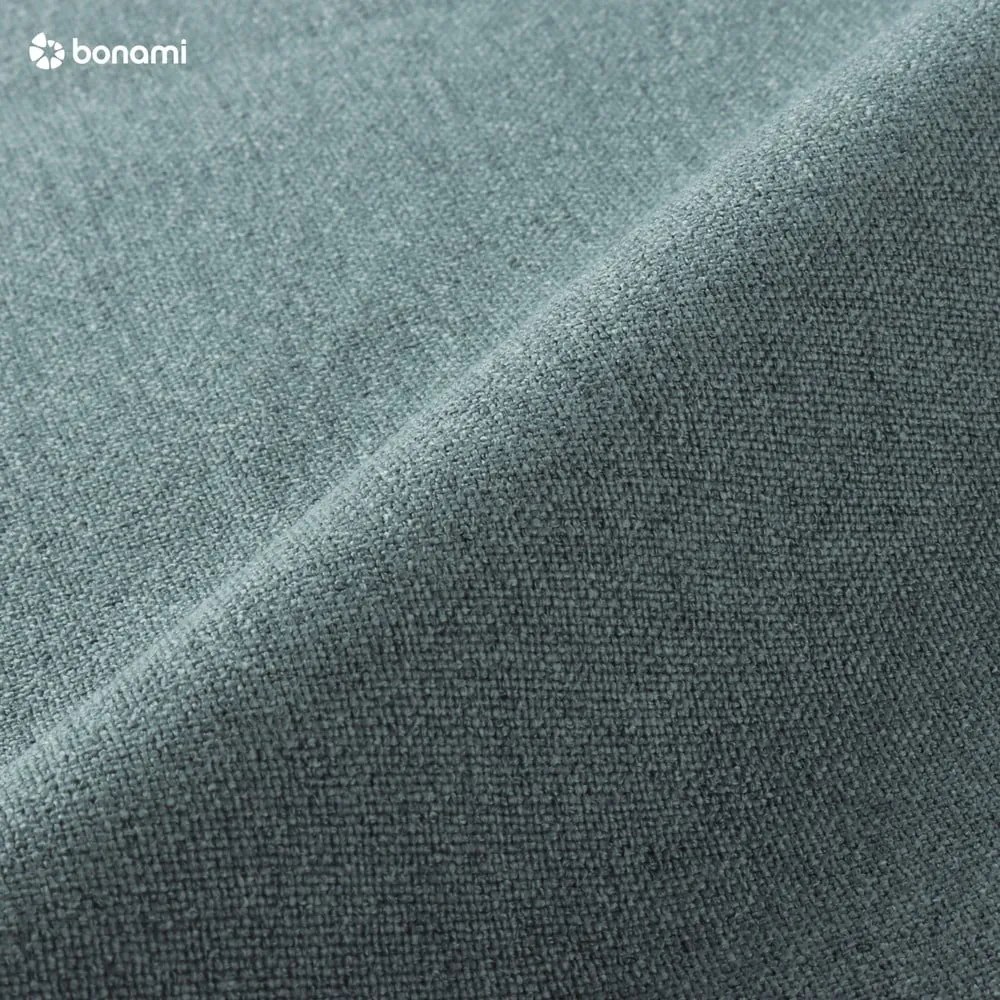 Szürkéskék kárpitozott ágyneműtartós franciaágy ágyráccsal 140x200 cm Mattis – Meise Möbel