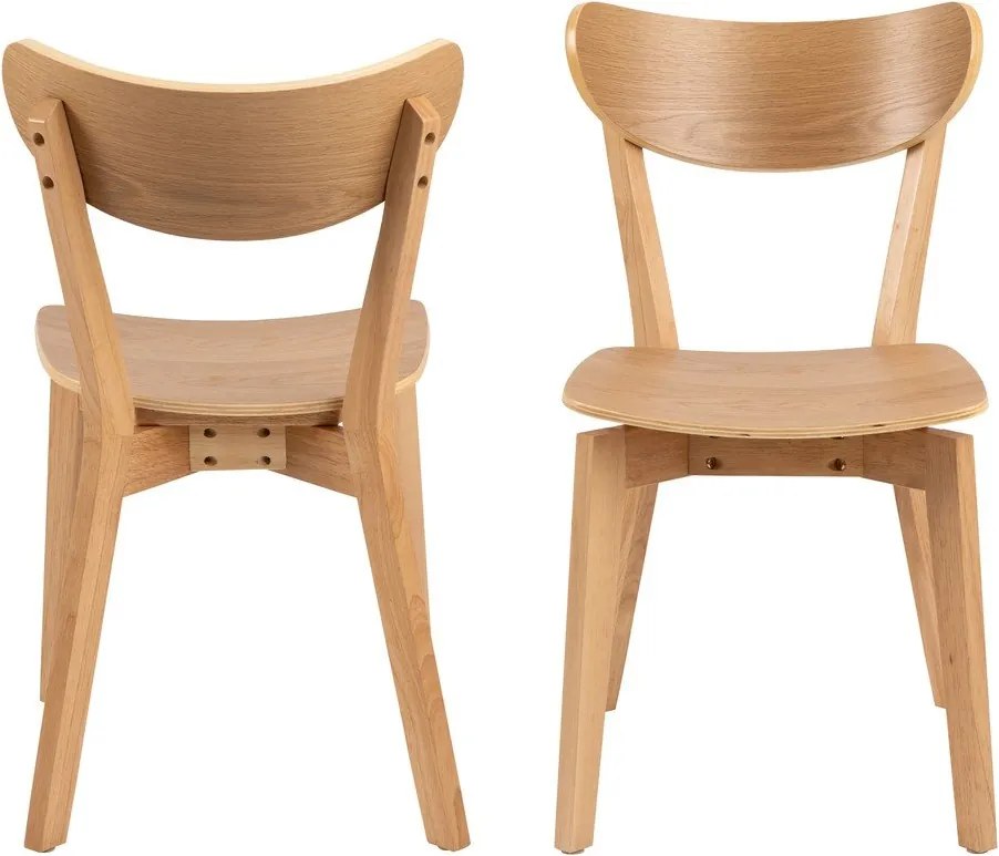 Étkezőszék tölgyfa dekorral Roxby - Actona