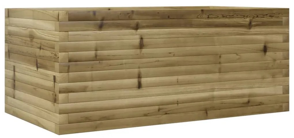 impregnált fenyőfa kerti virágláda 110x60x45,5 cm