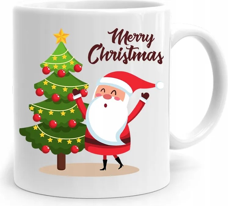 Karácsonyi Bögre Mikulás Ajándék Nyomtatott Fotóval