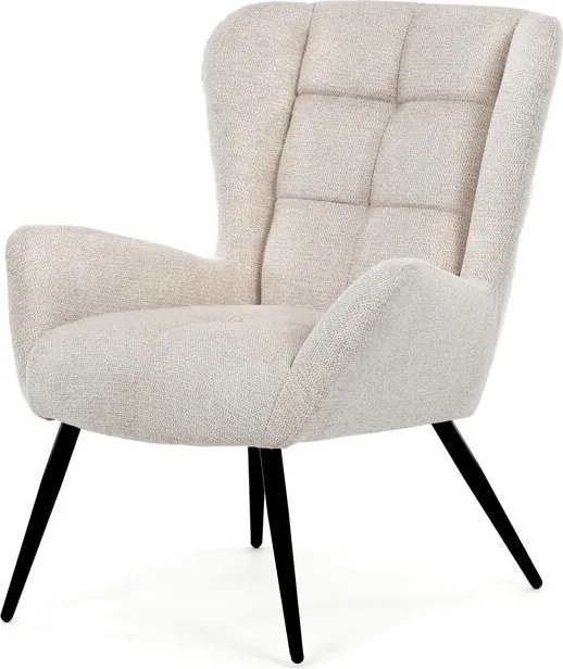 Füles fotel, bézs, szövet, AK-H9206 CRM2