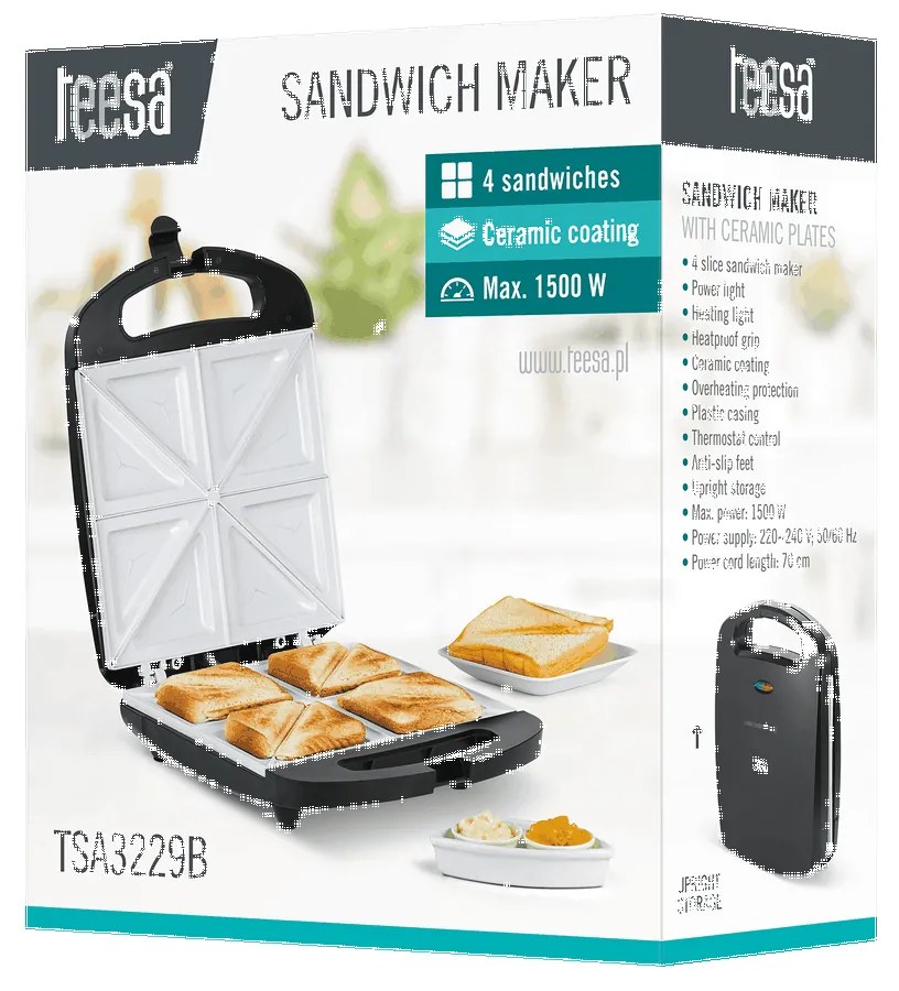 Teesa TSA3229B szendvicskészítő gép