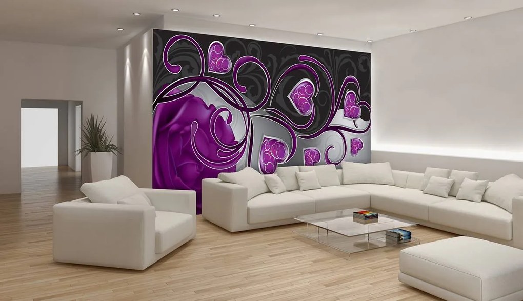 Fotótapéta - Virágos művészet - absztrakt (152,5x104 cm)