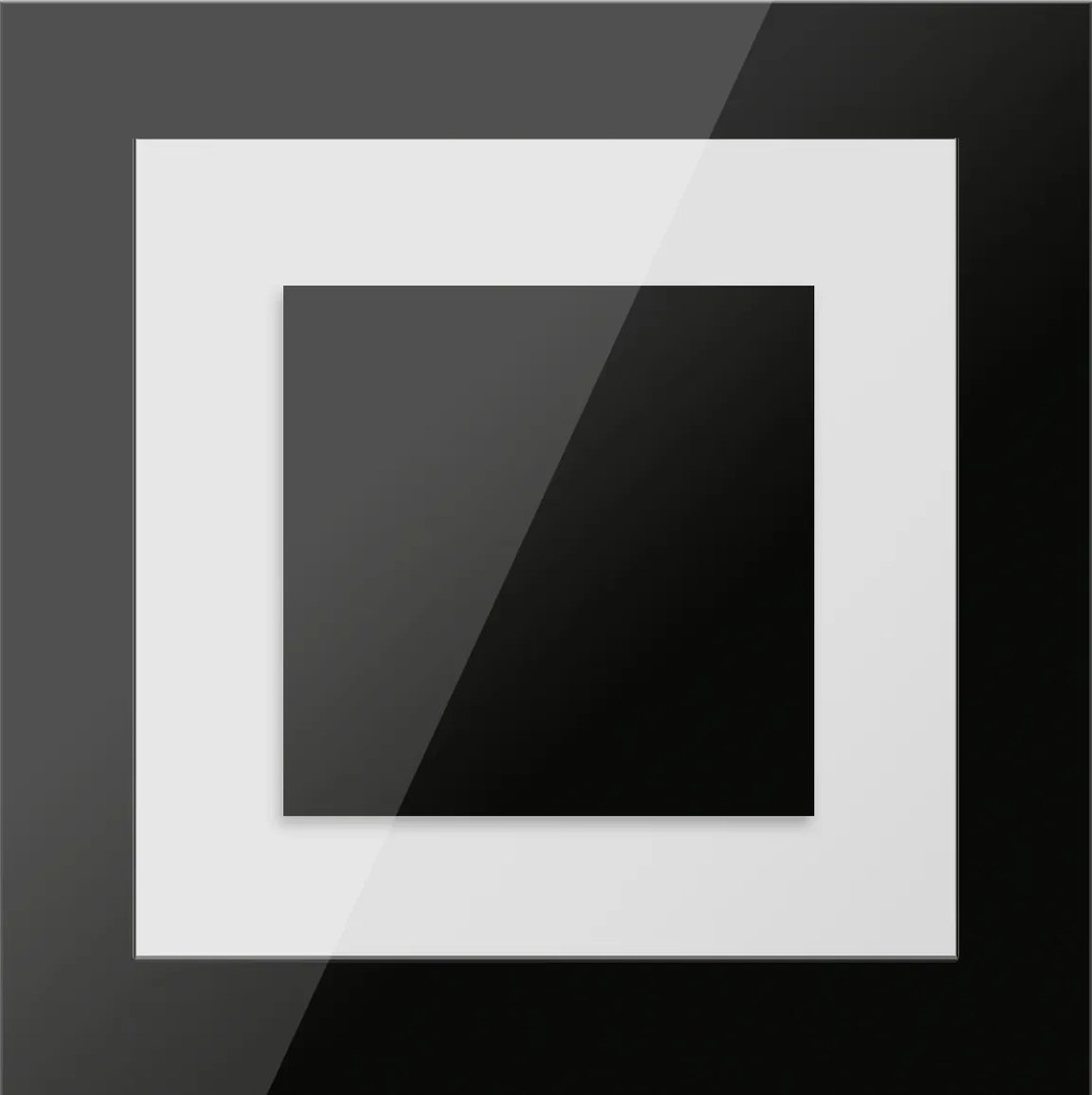 Lámpatest Led lépcsőlámpa 230V lépcsővilágítás 2W Fekete Hideg 6000k