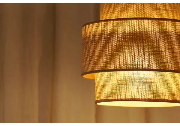 Brilagi - SPACE YUTE lógó 1xE27/15W/230V, 25 cm, bézs/fehér