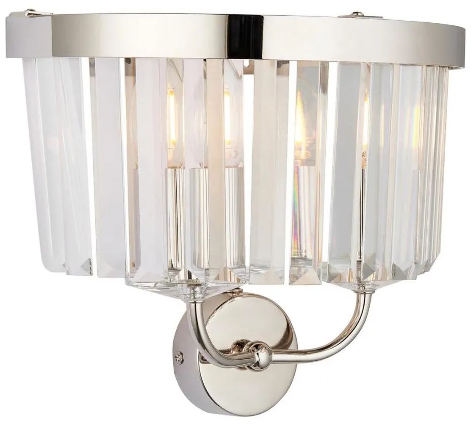 Endon 106448 - CHESTERFIELD fali lámpatest 2xE14/6W/230V fényes króm