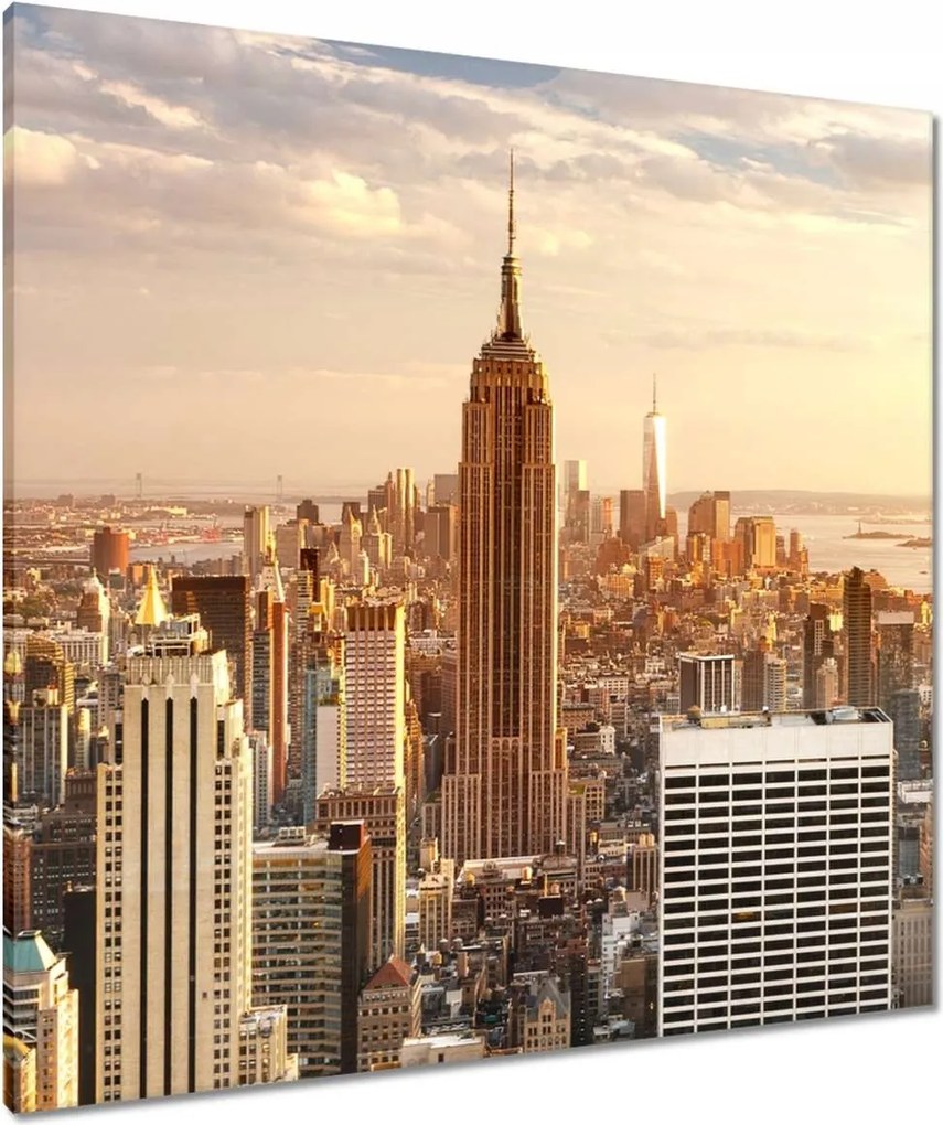 Vászonkép 80x80 New York felülnézet