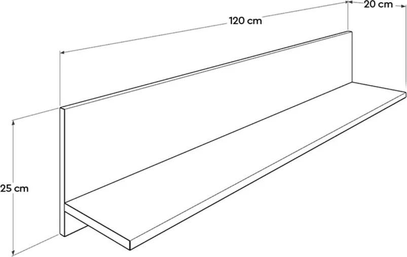 Fali polc, 120 cm – Raf-11-Pp-1