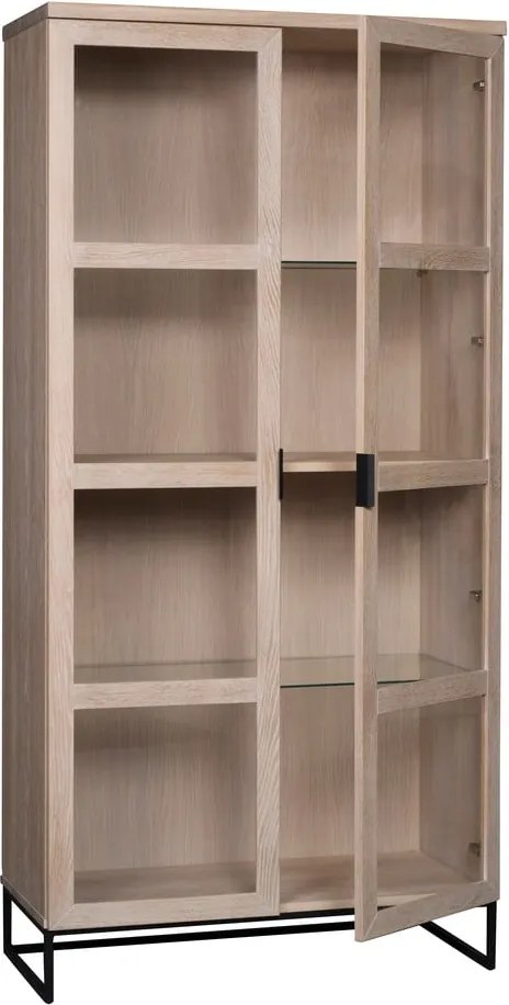 Natúr színű tölgyfa tálalószekrény 95x195 cm Everett - Rowico