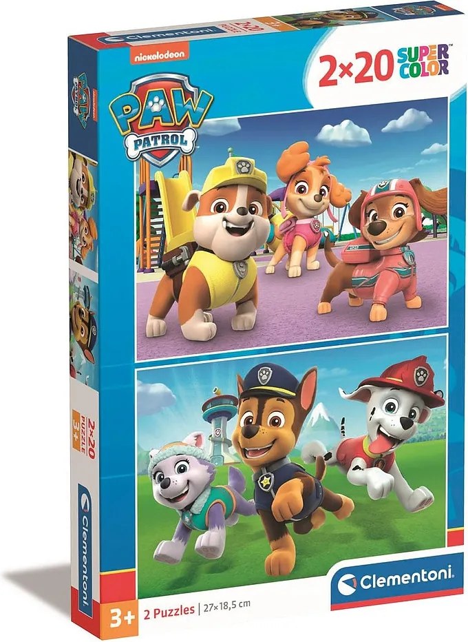 Mancs Őrjárat Playground 2x20 db-os puzzle Clementoni