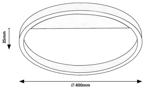 Rabalux 71309 - LED mennyezeti lámpatest THRIC LED/20W/230V aranyszínű