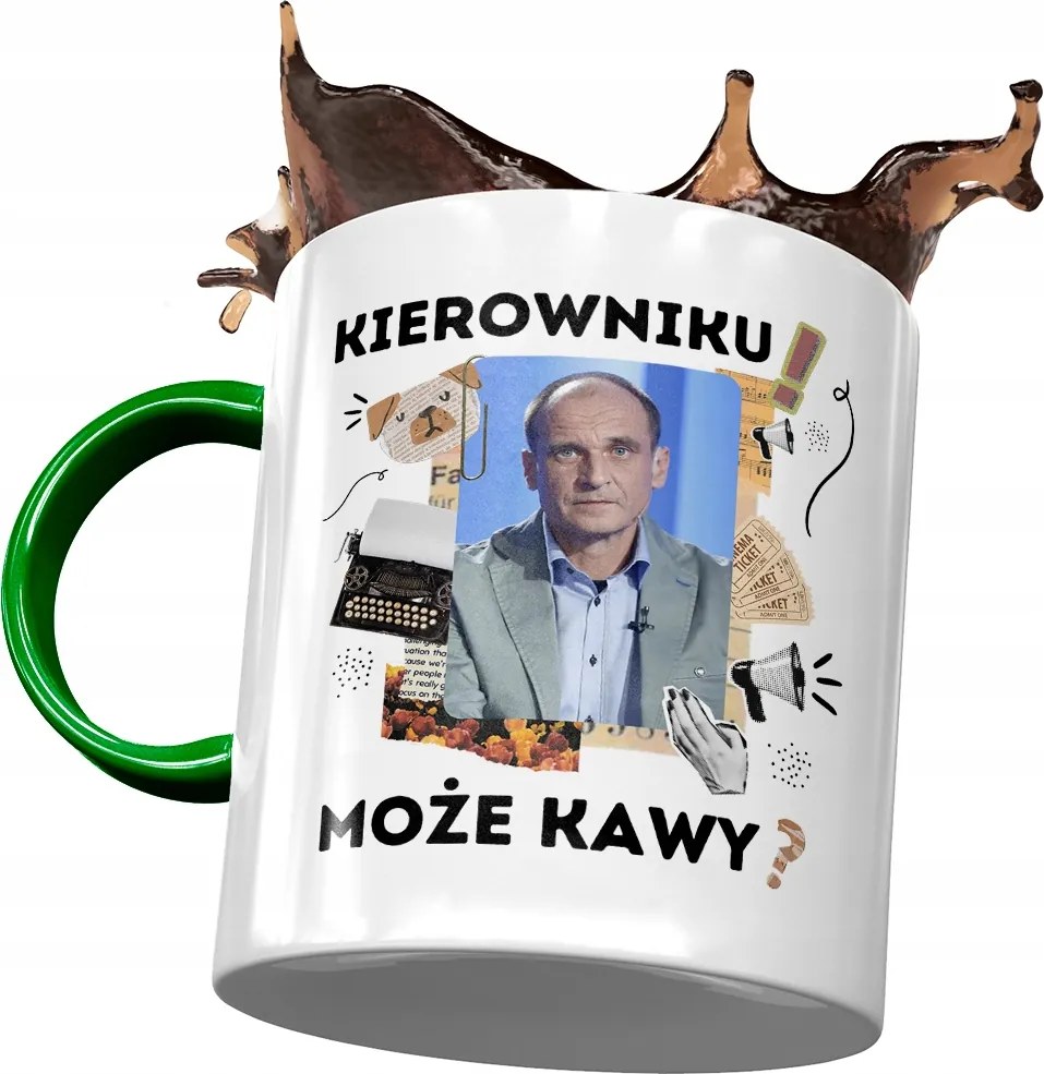 Zöld Pawel Kukiz Kukiz 15 bögre Ajándék Nyomtatott Fotóval