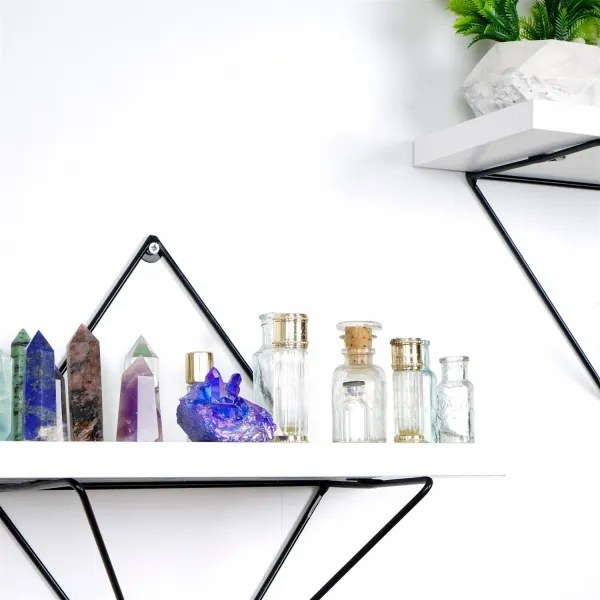 KÉSZLET 2x Fali polc 14x30 cm fehér