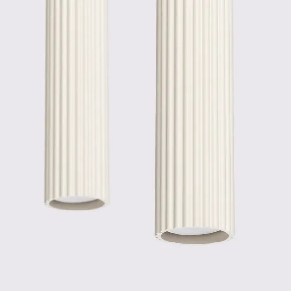 Sollux SL.1593 - Csillár zsinóron KARBON 2xGU10/10W/230V krémes