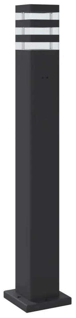 fekete alumínium kültéri állólámpa 80 cm