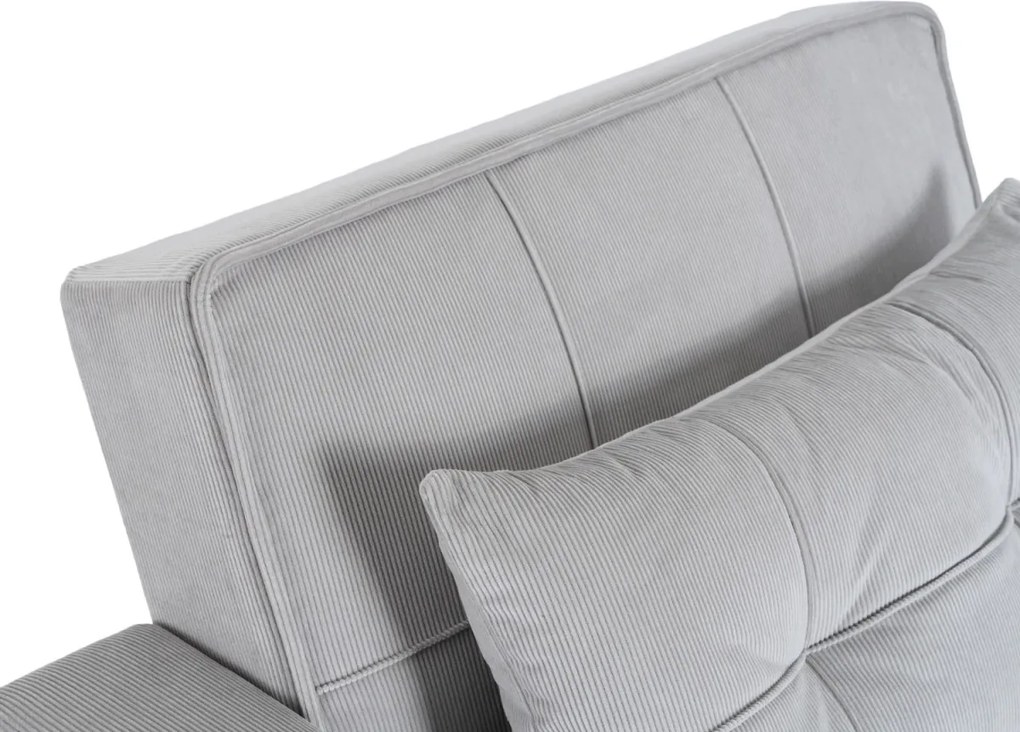 Dönthető fotel szürke kord kárpittal – SOLOR