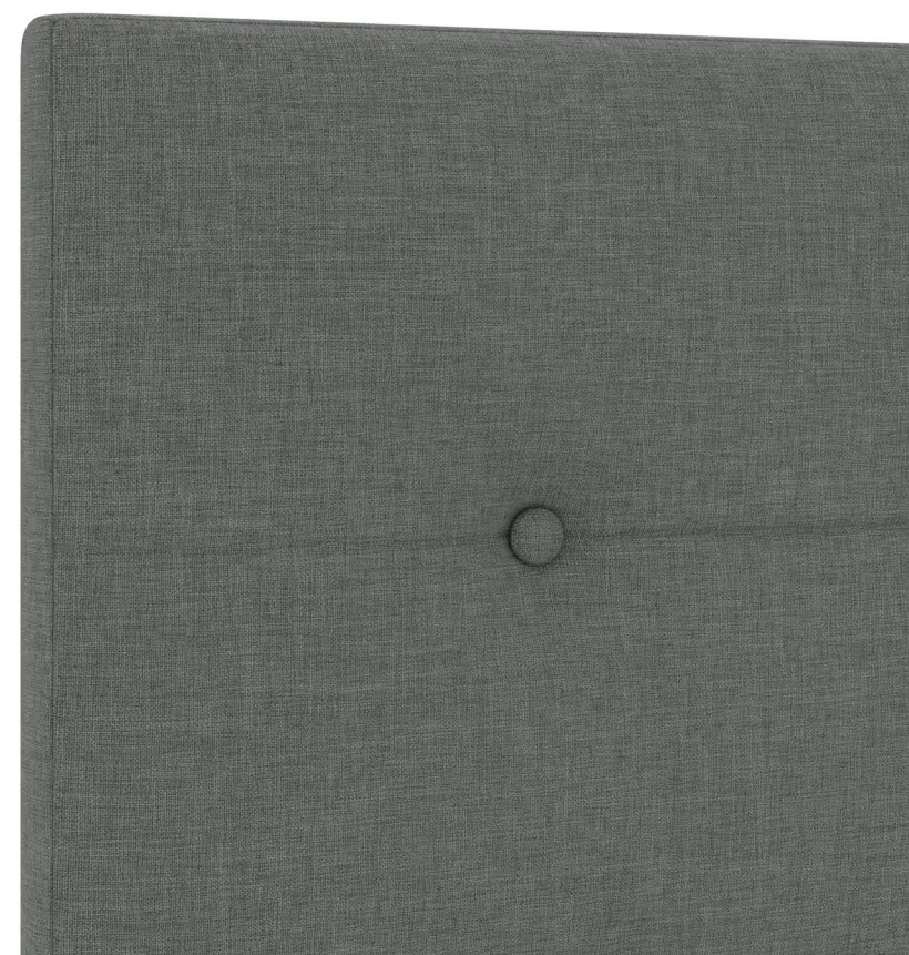 LED Fejtámla Gomb Tufted Sötétszürke 90 cm Textil