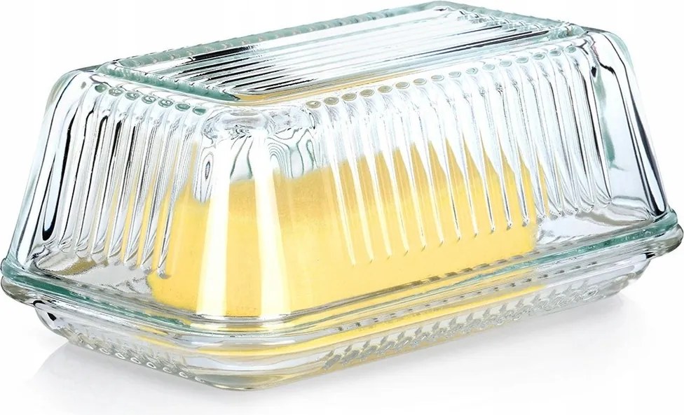 Vajtartó Üveg Konyhai Tároló Vaj Adagolás Vaj