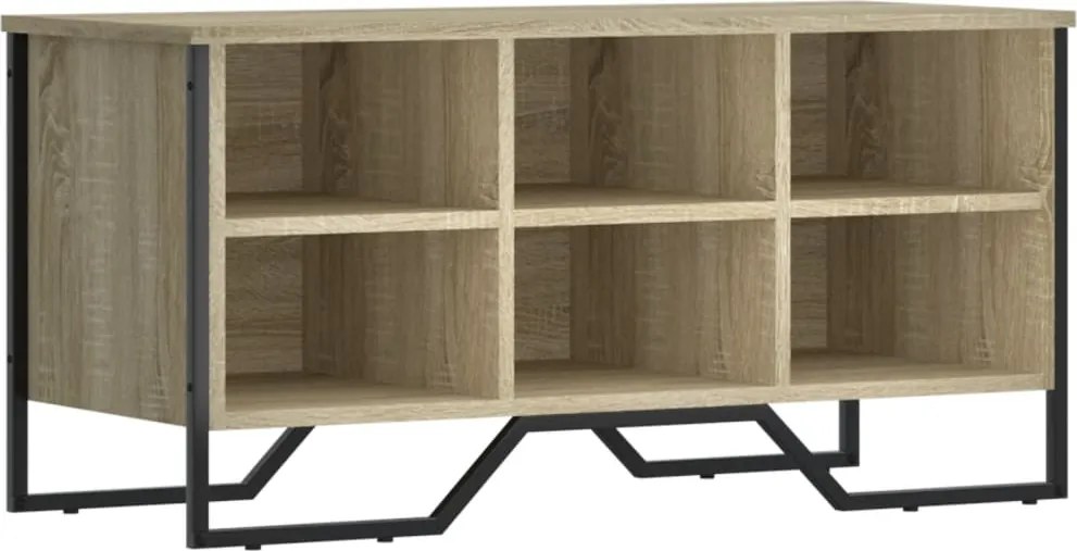 vidaXL sonoma tölgy színű szerelt fa cipőszekrény 90 x 38 x 45,5 cm