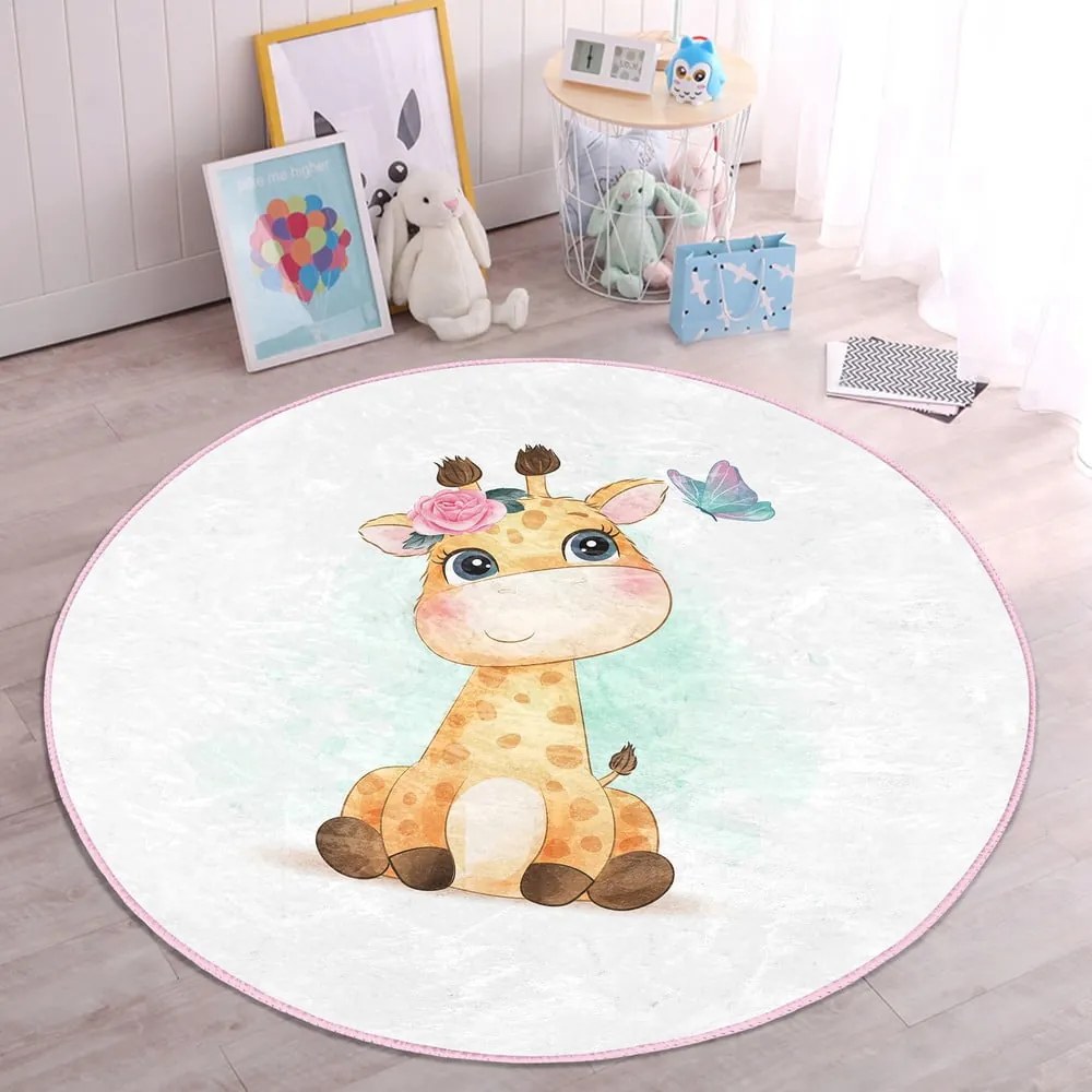 Fehér gyerek szőnyeg ø 120 cm Comfort – Mila Home