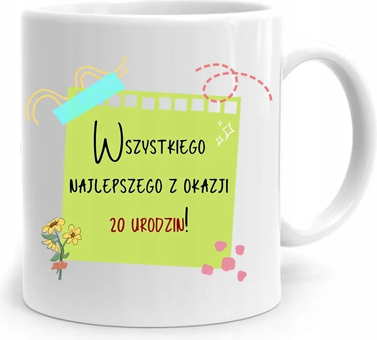 Születésnapra 20 20. 20. Bögre Tökéletes Ajándék fényképes nyomtatással