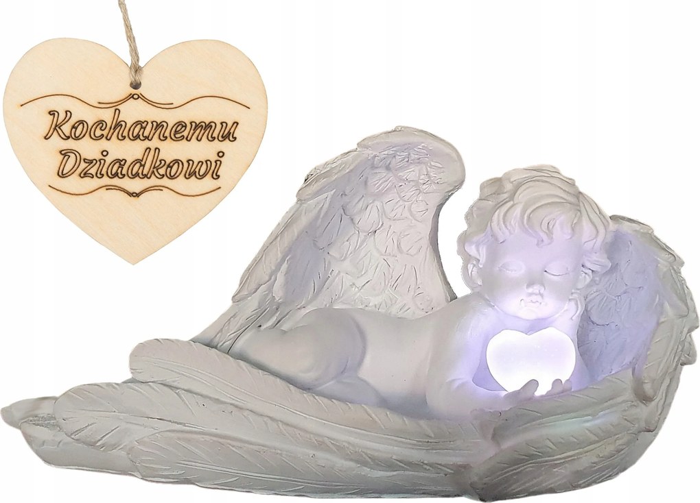 Mécses Nagypapa Őrangyal Fekvő Rgb Angyalka A Kertbe Vagy A Sírra