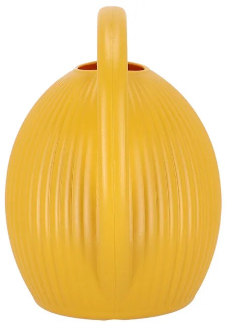 Műanyag bordázott locsolókanna, 9,6 literes, sárga