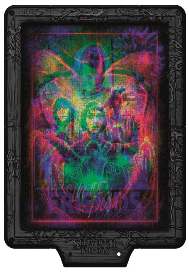 Stranger Things Upside Down 520 db-os puzzle LED-es keretben Clementoni