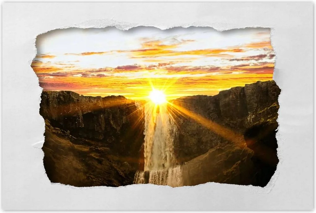 Poszterek 60x40 Naplemente Vízesés