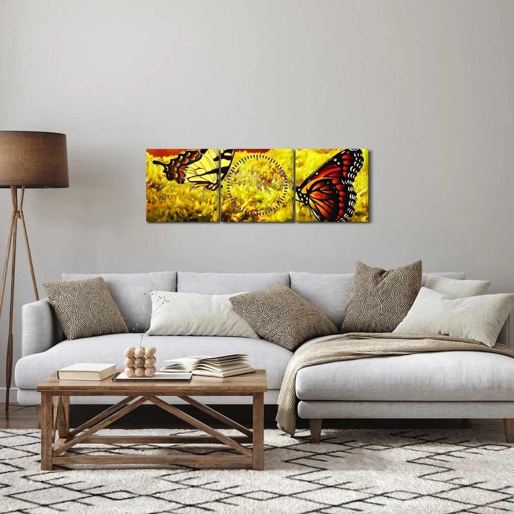 Pillangó képe (órával) (90x30 cm)