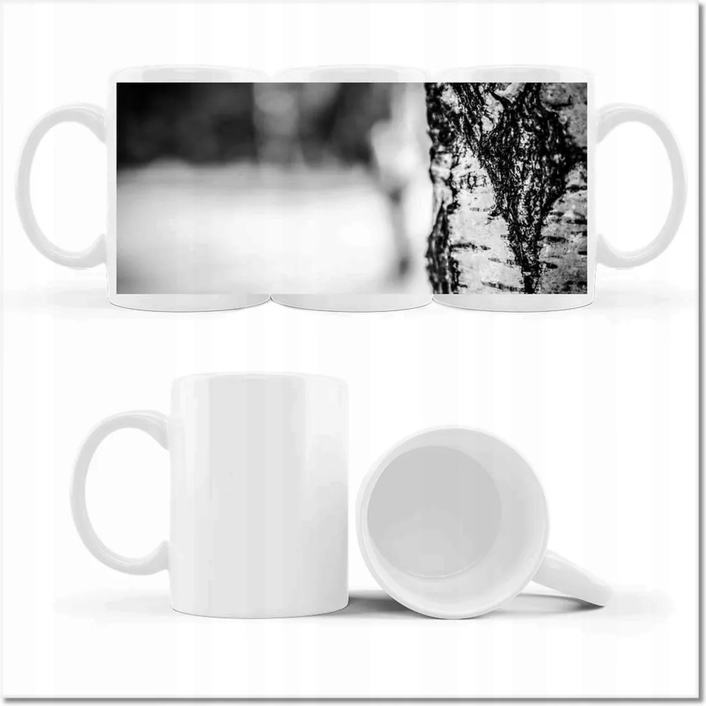 Nyírfa fényképes bögre