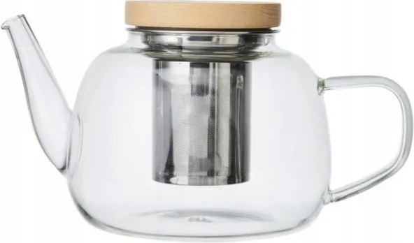 La Cafetiere üveg Vízforraló Főzőkancsó Főzőkancsóval és fedéllel 1,2L